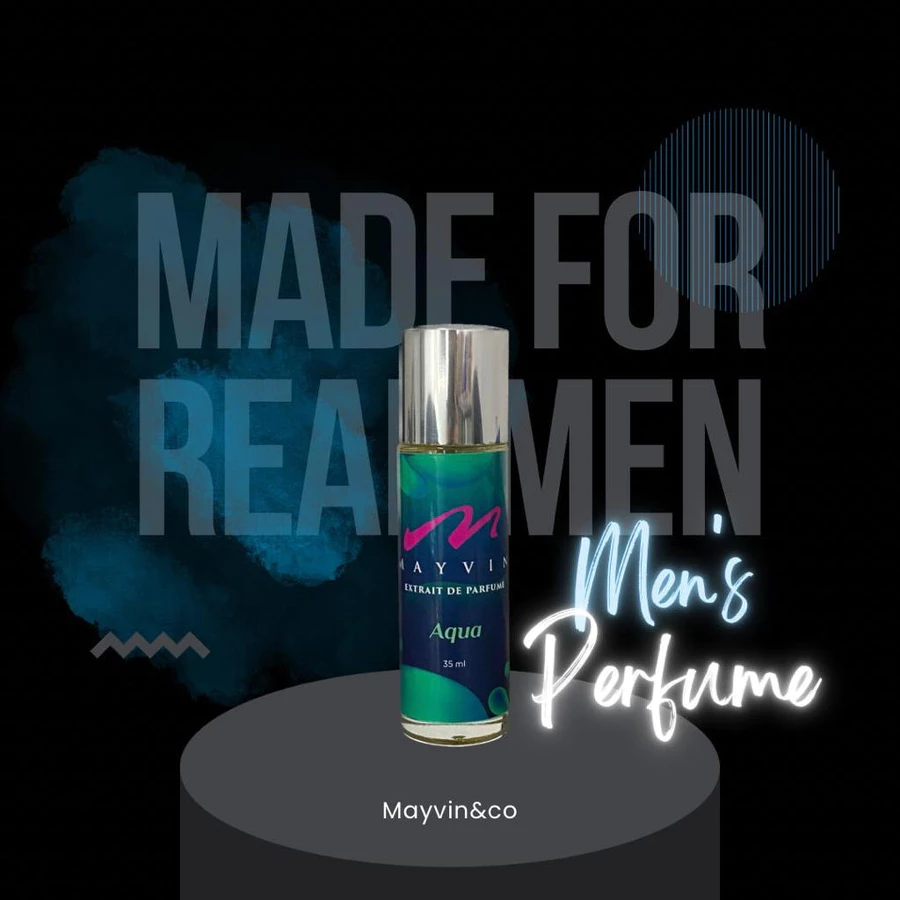 Parfum AQUA - MAYVIN AQUA inspirasi dari BVLGARI AQVA adalah parfum dengan tingkat extrait de parfum dengan daya t...