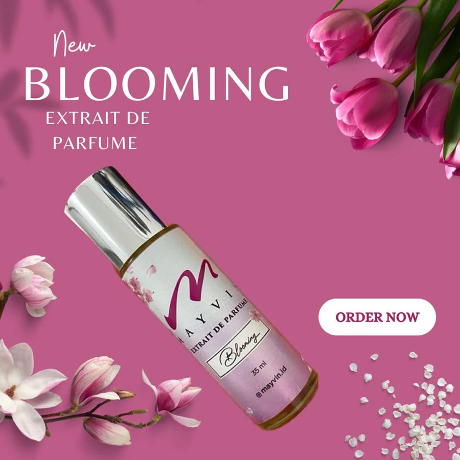 Parfum BLOOMING - MAYVIN BLOOMING inspirasi dari CHRISTIAN DIOR BLOOMING BOUQUET adalah parfum dengan tingkat extrait ...