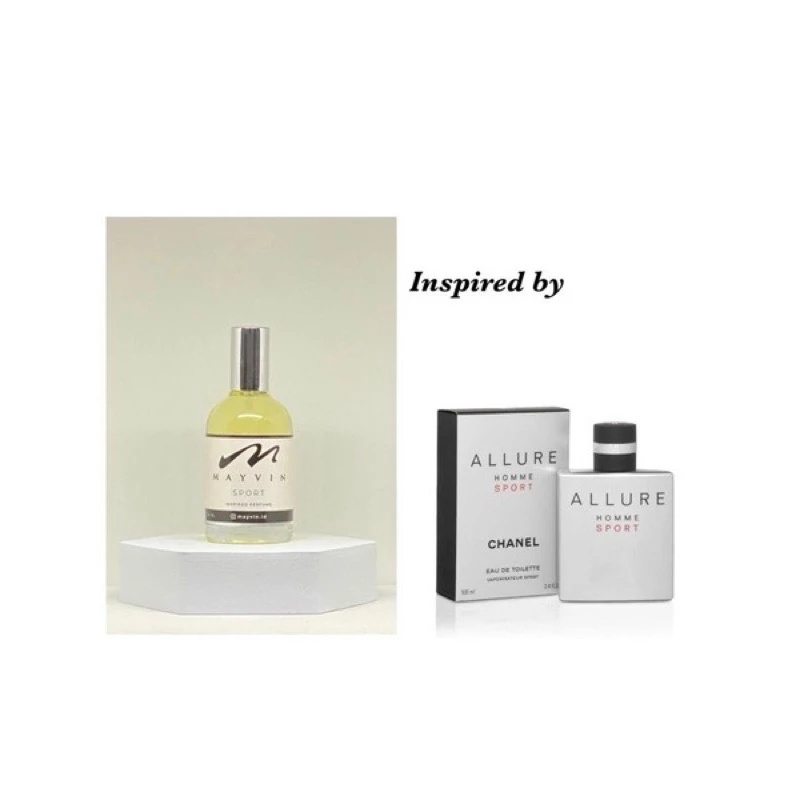 Parfum SPORT - MAYVIN SPORT inspirasi dari CHANEL ALLURE HOMME SPORT adalah parfum dengan tingkat extrait de parfum...
